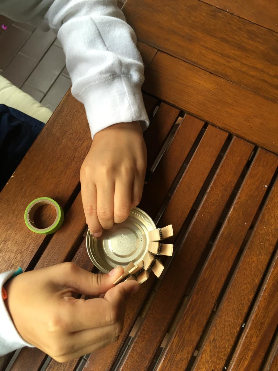 colocamos las pinzas