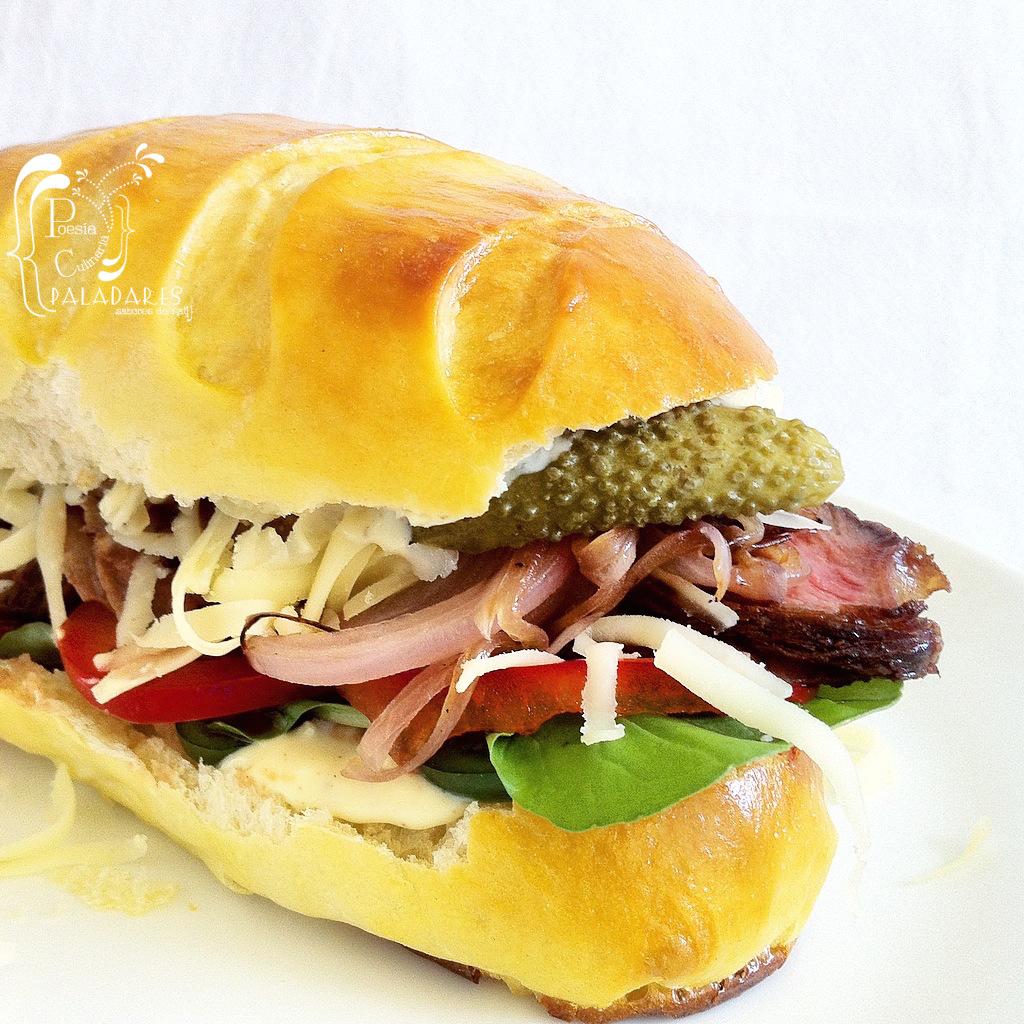 Platos típico de Estados Unidos-Pan Viennoise & Sandwich estilo U.S.A.