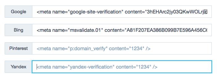 Nuevas Herramientas de verificación del sitio con varios ajustes de Herramientas de administrador de webs.