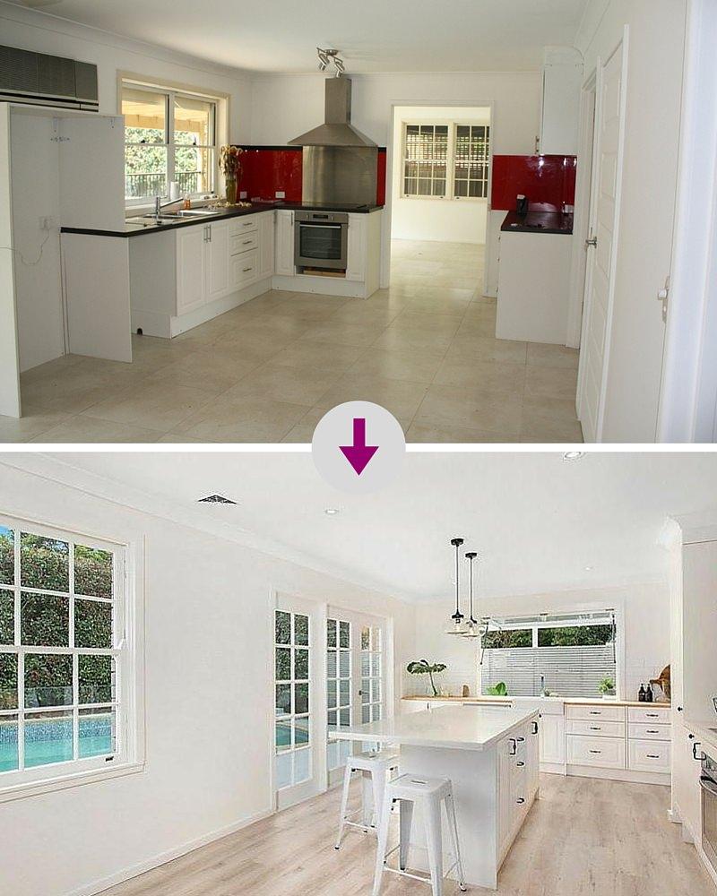 Reforma de una vivienda-antes y después-decoración-cocina