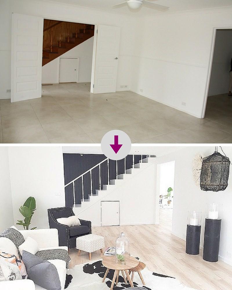 Reforma de una vivienda-antes y después-decoración-salón