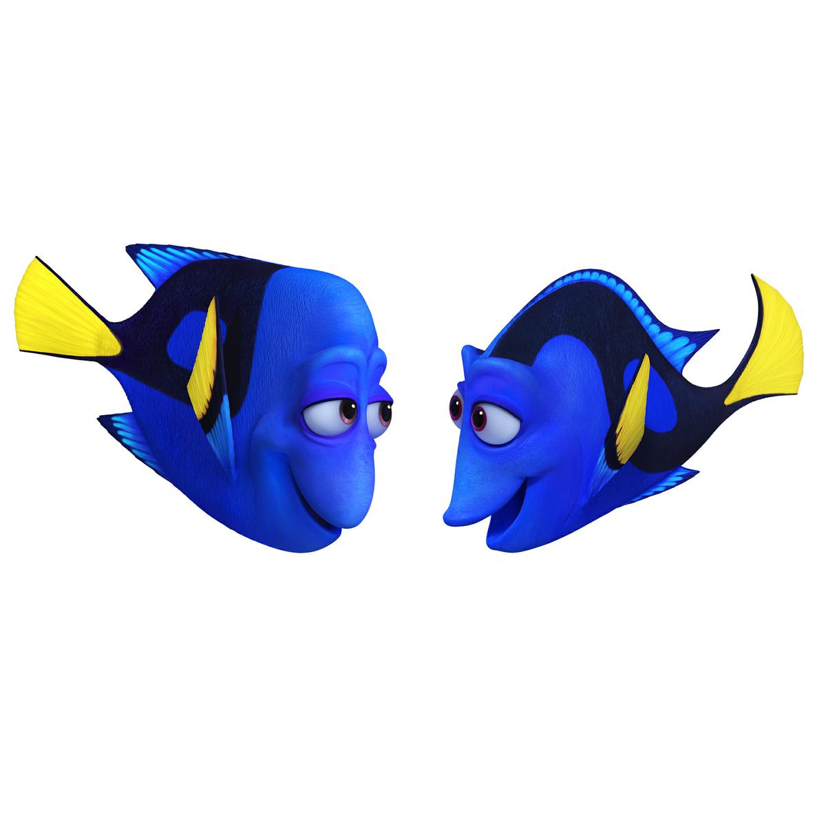 FINDING DORY - Pictured (L-R): CHARLIE (voice of Eugene Levy) and JENNY (voice of Diane Keaton) would do anything for their only child, Dory. They celebrate and protect her, striving to arm her with the skills she’ll need to navigate the world with a faulty memory. Jenny may appear cheerful and a little flighty—but she’s a protective mother and a smart role model. Charlie likes to joke around, but nothing is more important to him than teaching his memory-challenged daughter how to survive. . ©2016 DisneyPixar. All Rights Reserved.