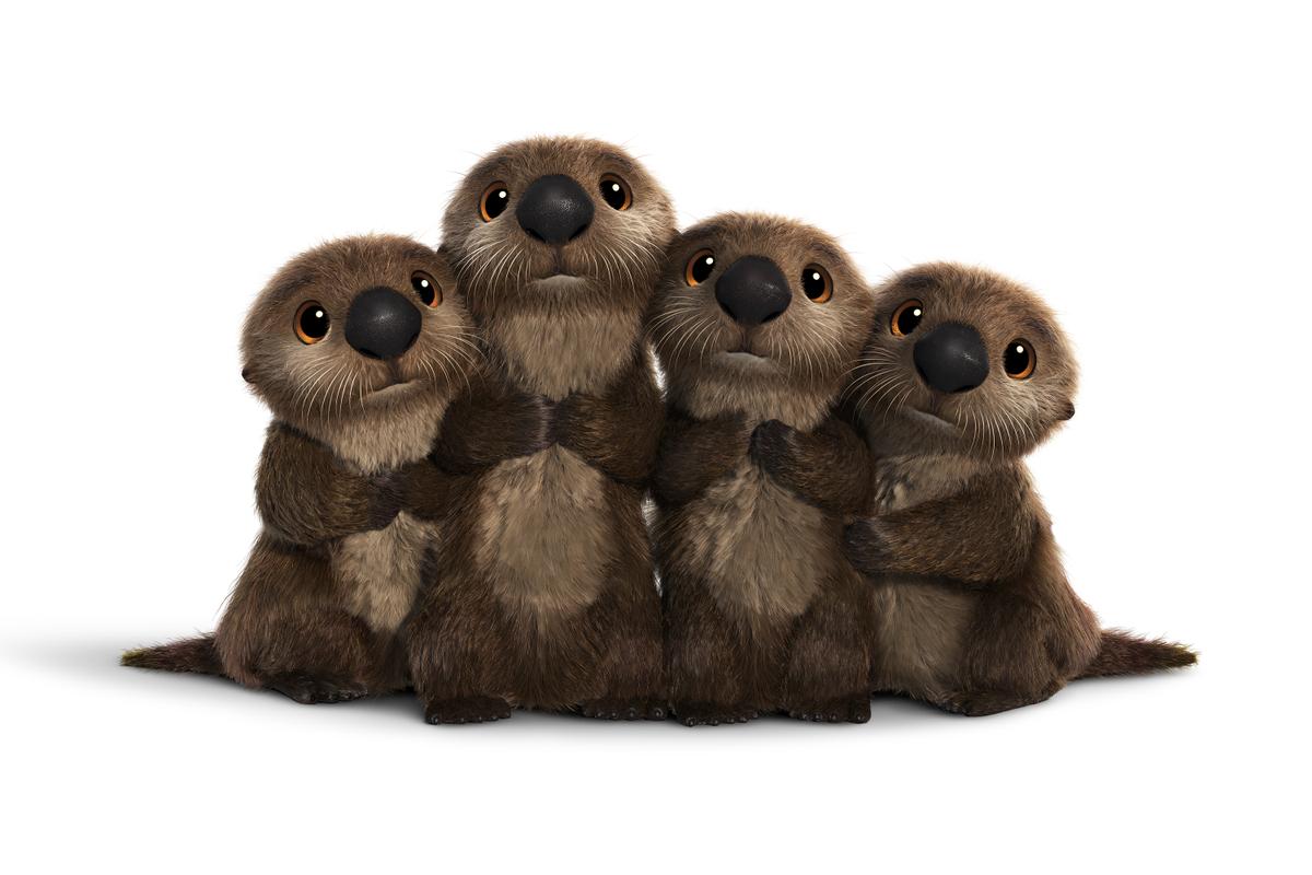 FINDING DORY - OTTERS are seriously cute. Seriously, who can resist their sweet, furry faces? ©2016 DisneyPixar. All Rights Reserved.