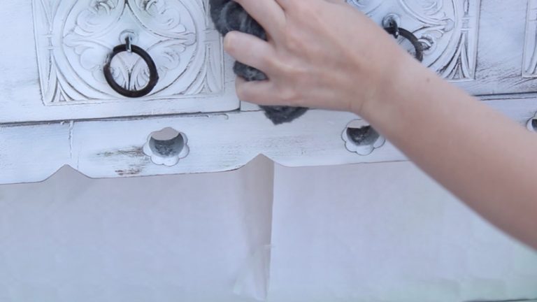 efecto vintage con chalk spray 2