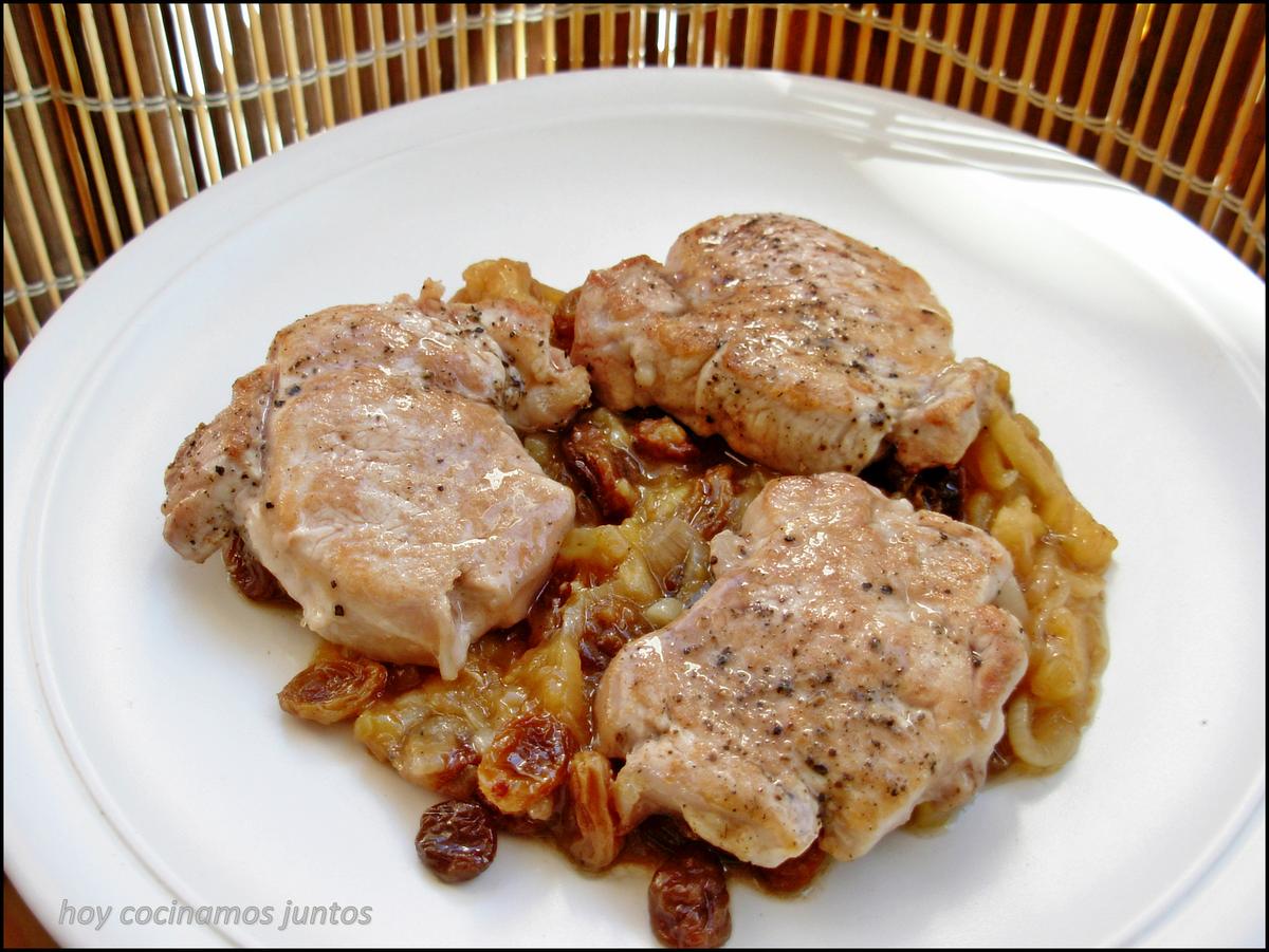 Solomillo de cerdo con salsa de manzana