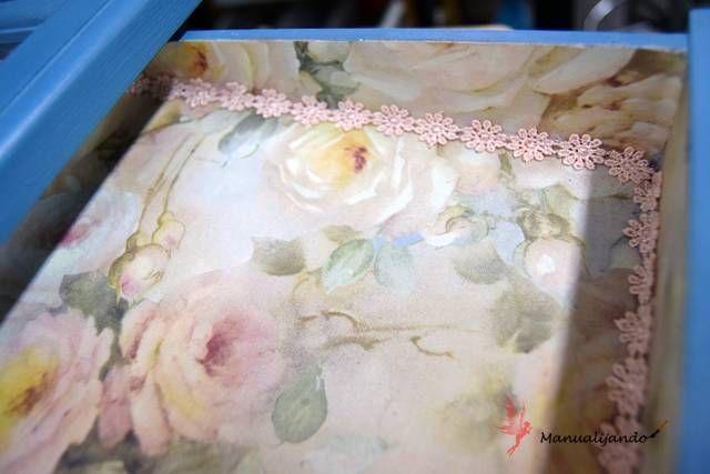 Restauración de un mueble para los abanicos 09