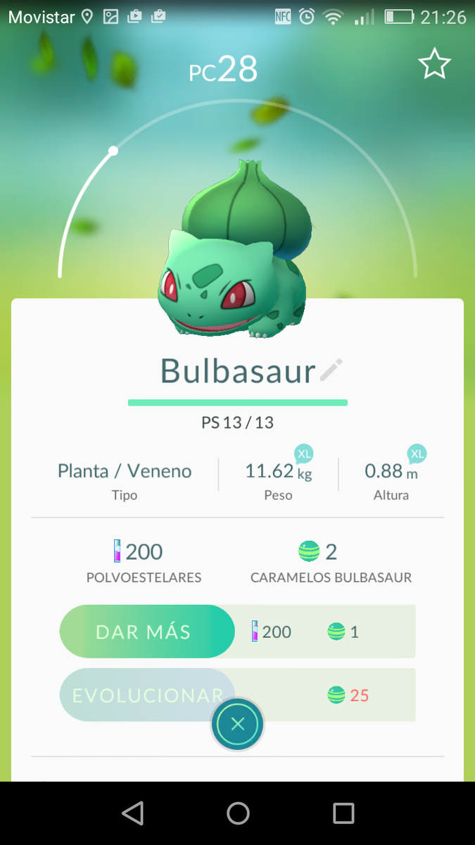 Bulbasur pokemon go