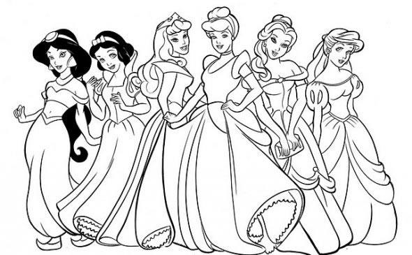 Colorear Princesas Disney