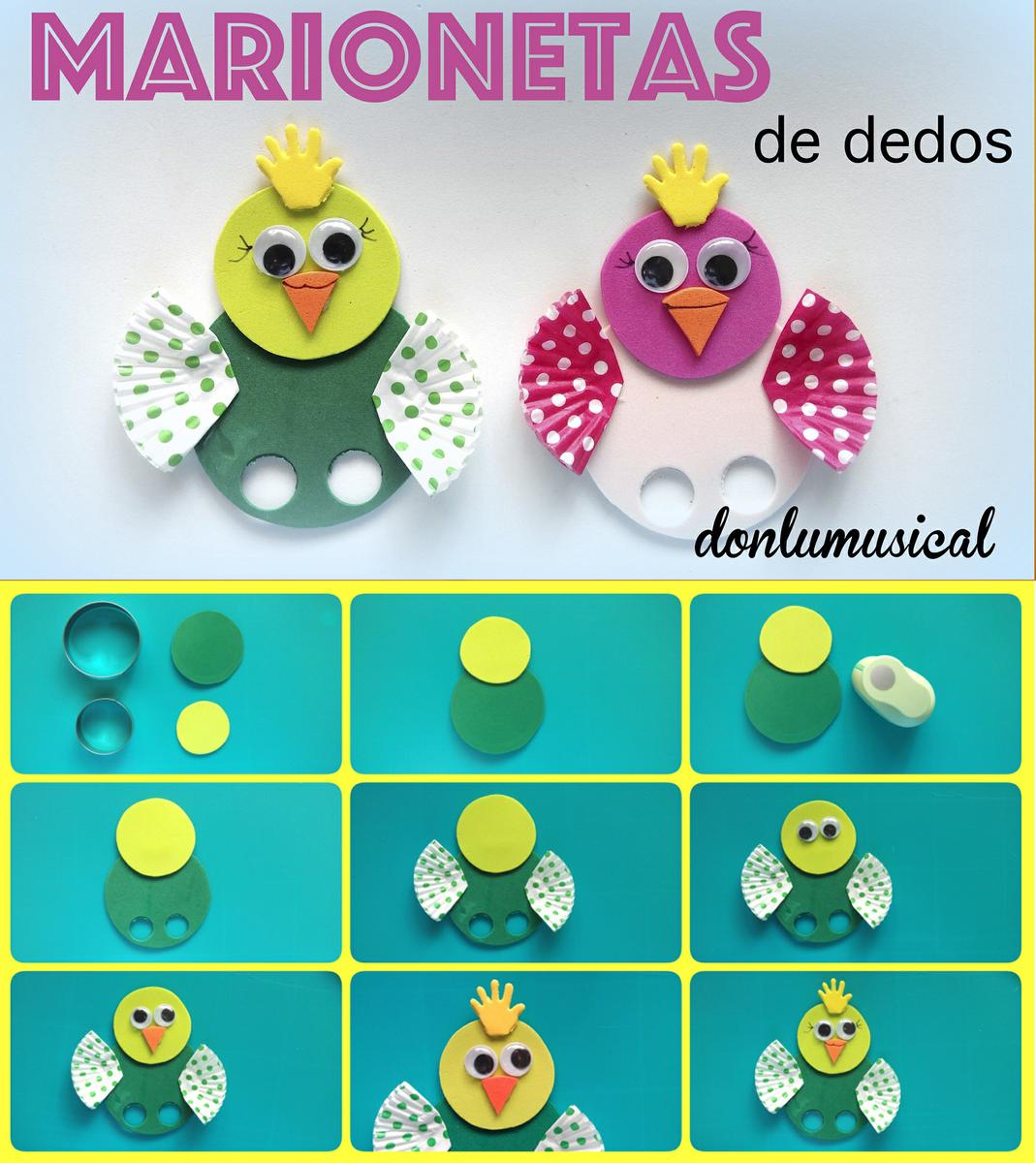 titeres marionetas de dedos niños