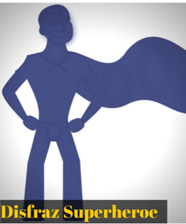 Disfraz geek de superheroe