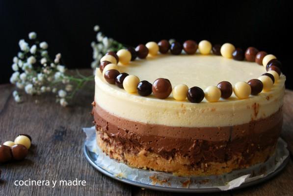 tarta 3 chocolates