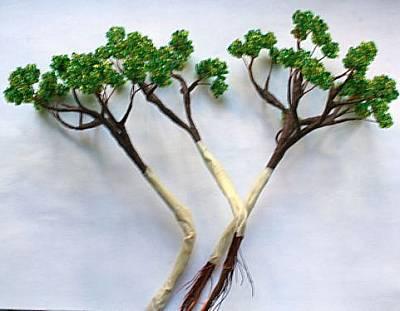 Arbol Bonsai de alambre con mostacillas - Artesanum