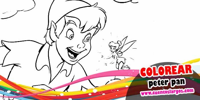 PETER PAN PARA COLOREAR DE DISNEY