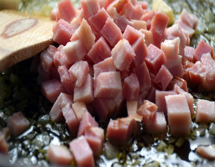 pasta con calabaza y bacon