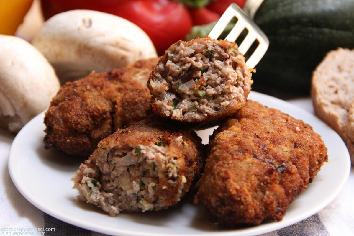 Albóndigas con calabacin y champiñones