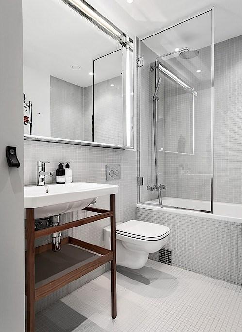 baño gresite y tirador