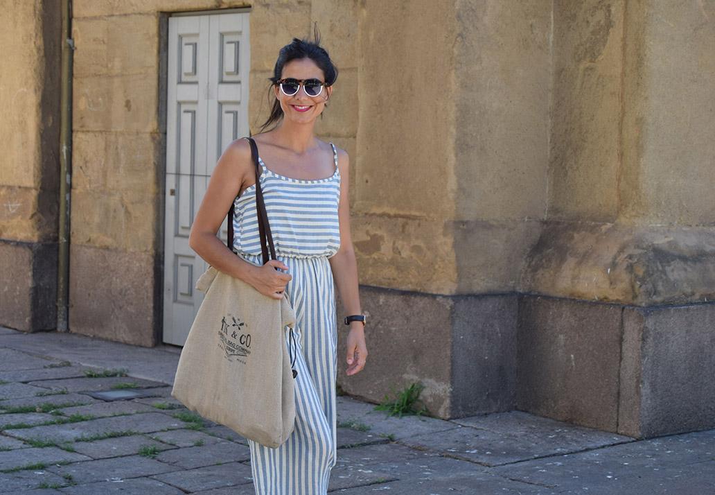 pantalon de rayas verticales moda