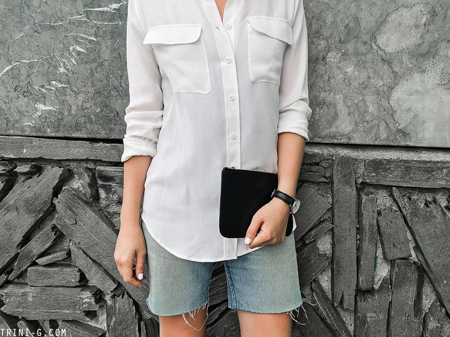 Trini | Equipment signature shirt Hermes Oran sandals