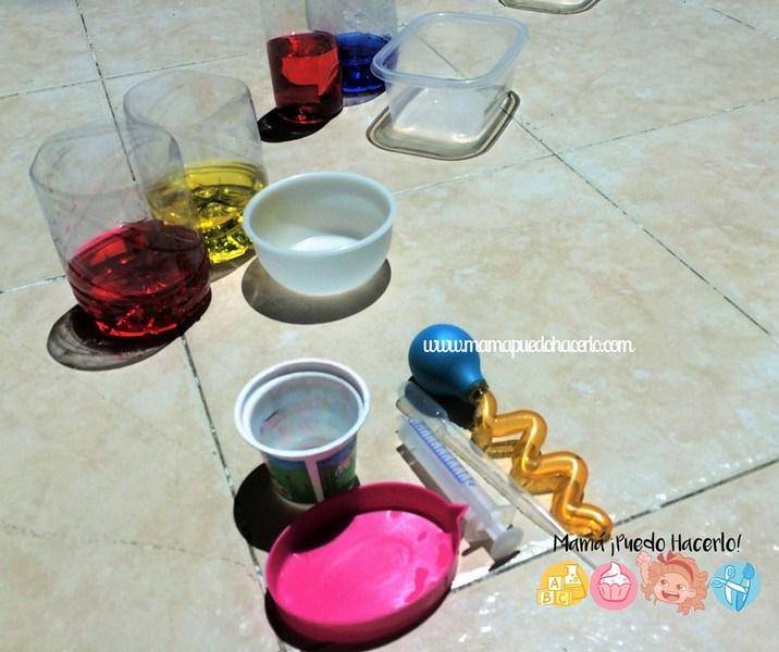 Trasvase de Agua de Colores 