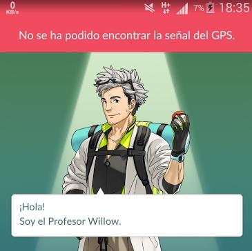 error con la señal del GPS pokemon GO