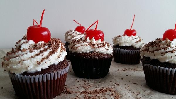 cupcakes selva negra modo keke