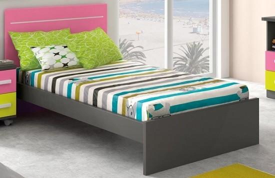 cama individual grande de 105