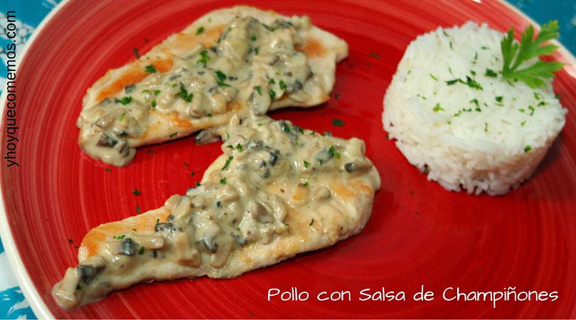 Pollo-con-Salsa-de-Champiñones