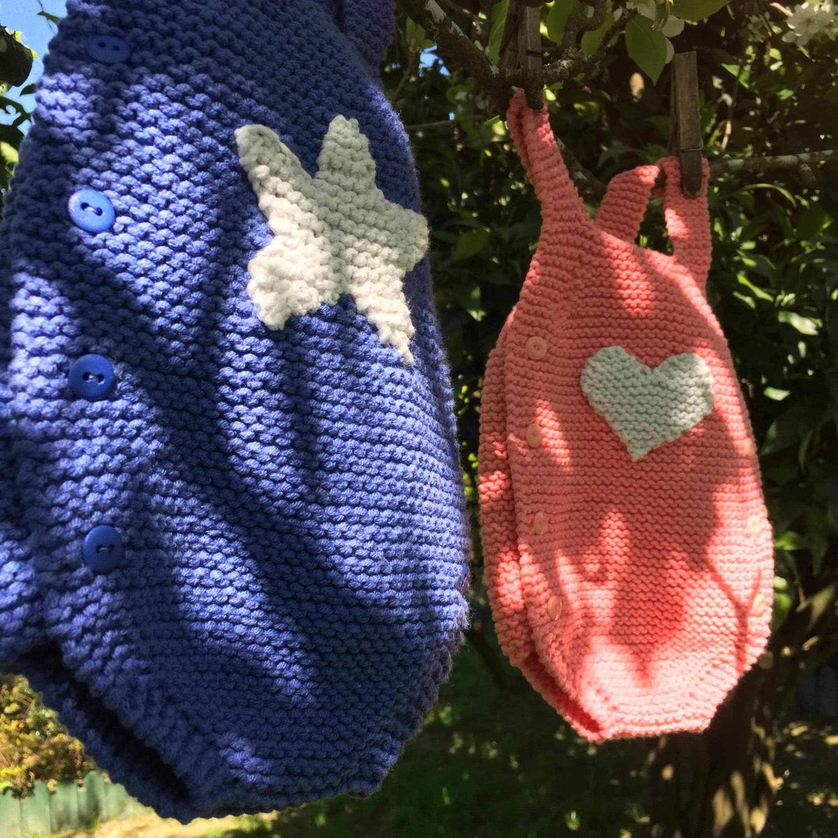 Peleles de bebé corazon estrella