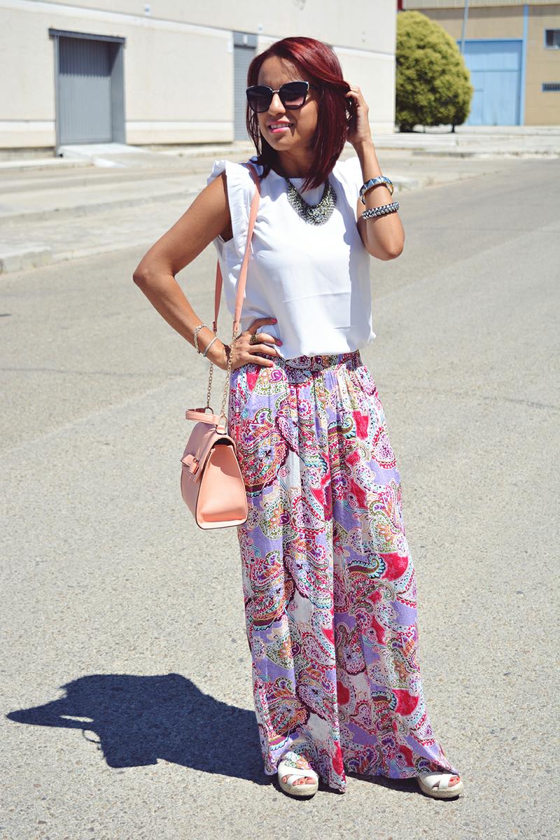 Look con pantalón palazzo 1