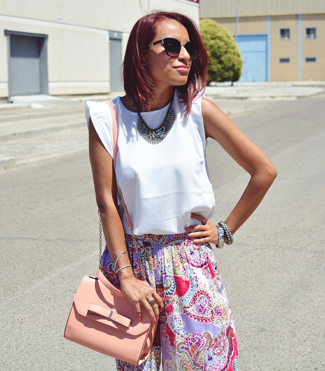 Look con pantalón palazzo 7