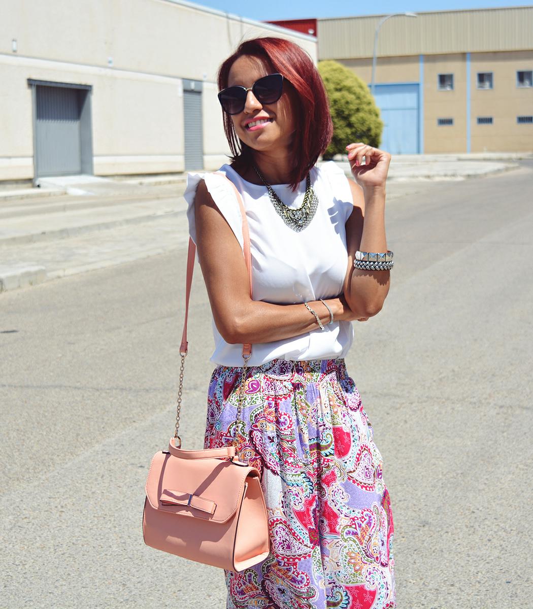 Look con pantalón palazzo 9