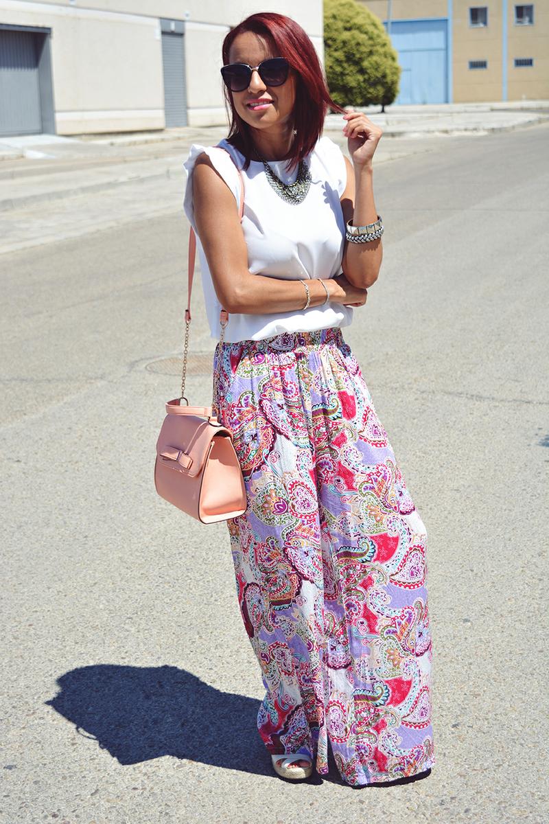 Look con pantalón palazzo 5