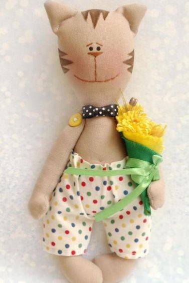 muñeco gato paso a paso