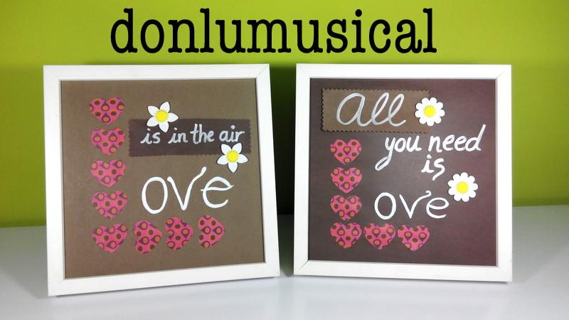 cuadros ideas diy para san valentin