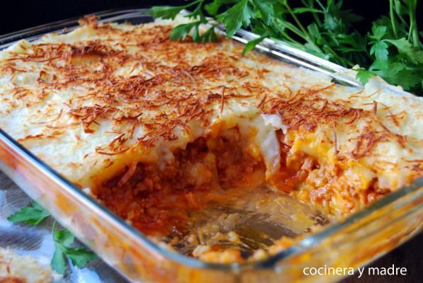 pastel de patata y carne