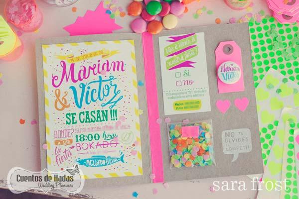 Invitación de boda.