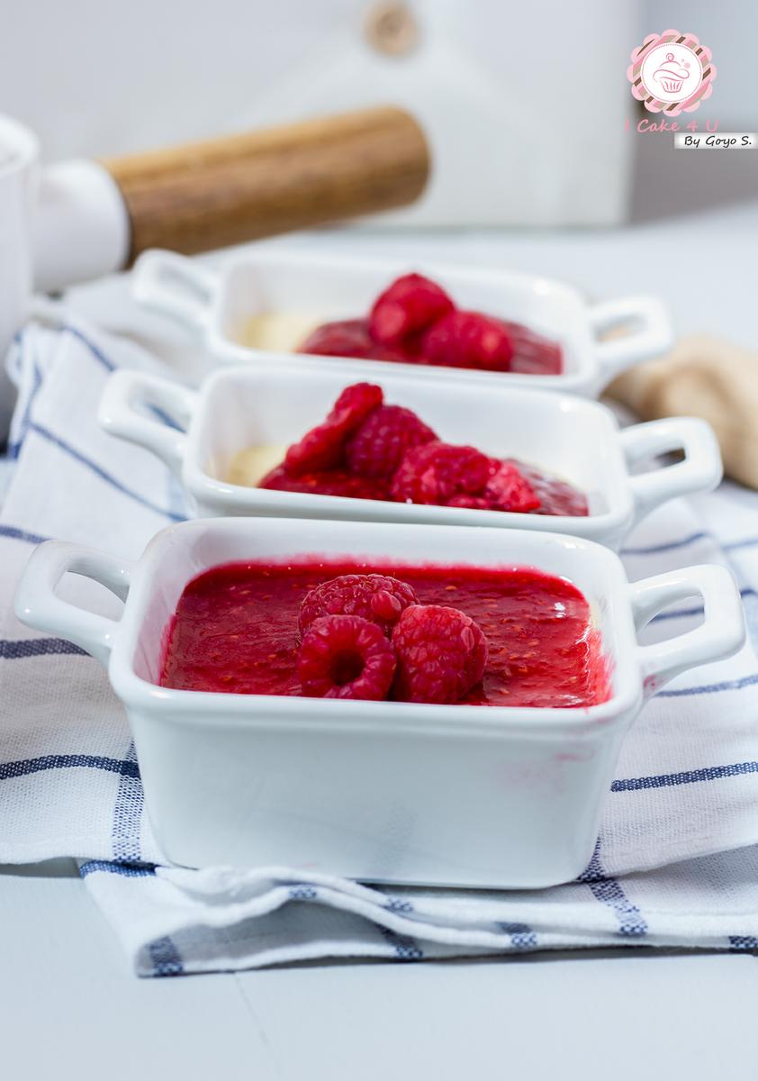 Bavarois de Vainilla y frambuesa