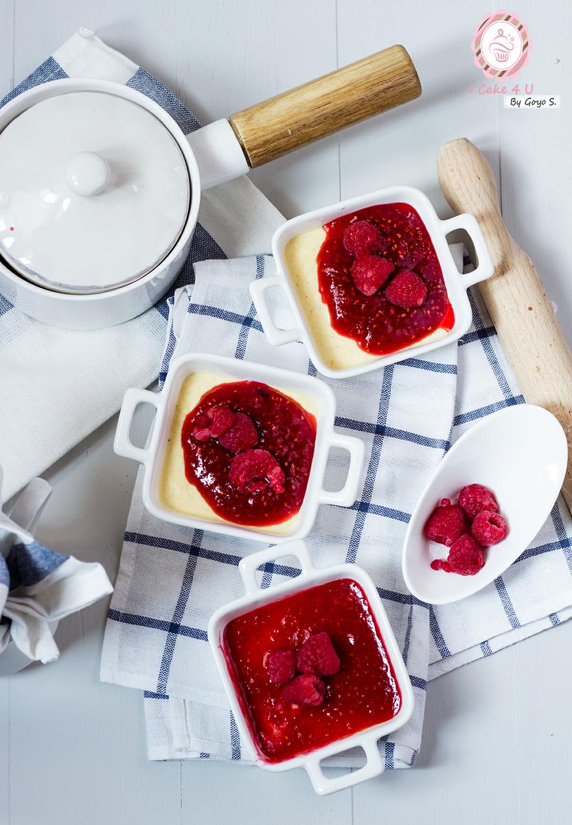 Bavarois de Vainilla y frambuesa