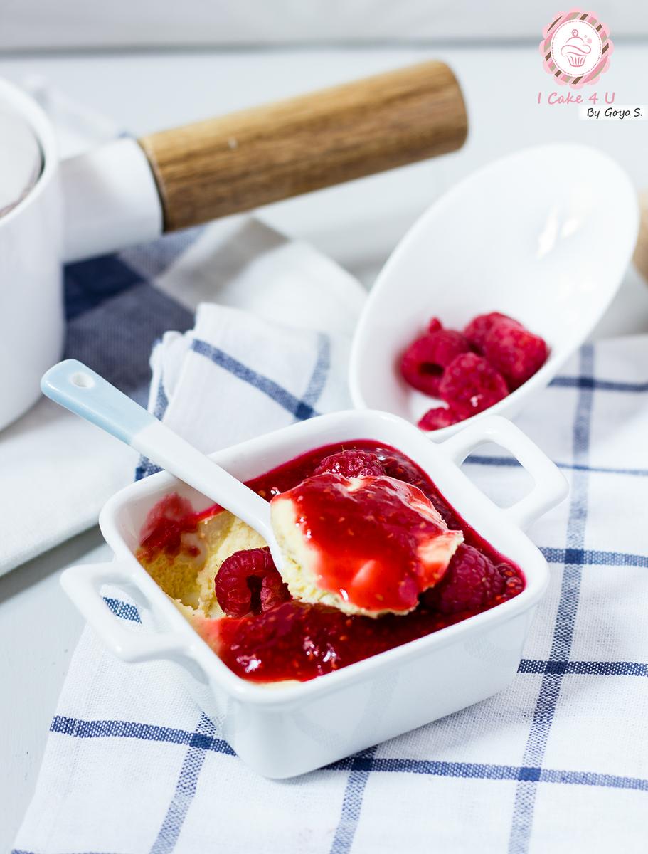 Bavarois de Vainilla y frambuesa