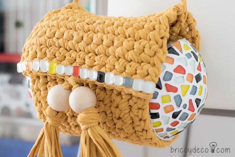 bolsos de trapillo originales combinados con mosaico