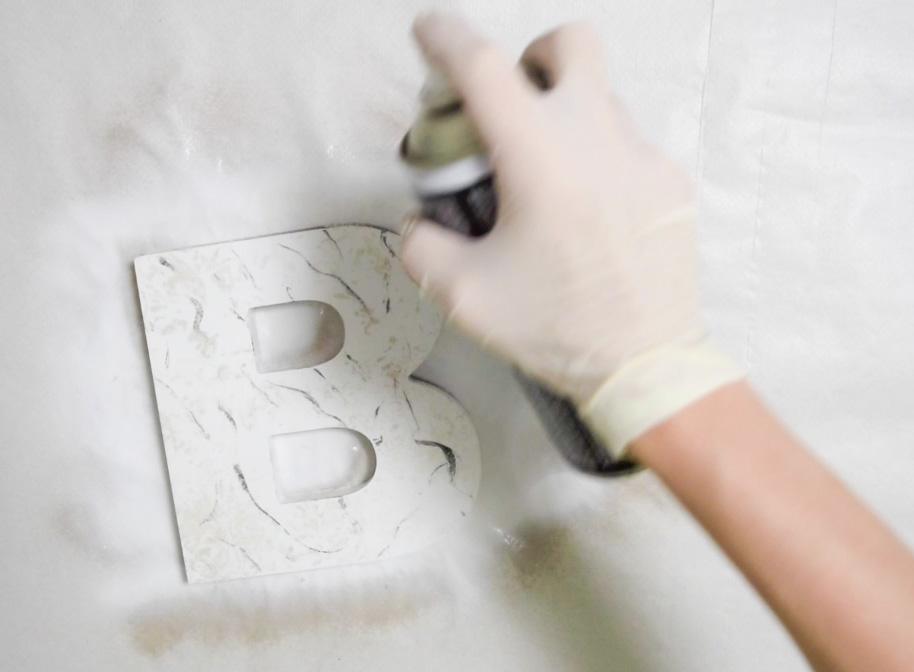 Marmoleado sin agua pintyplus chalk spray paint barniz