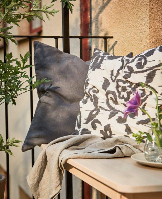 complementos de exterior cojines primer plano ikea