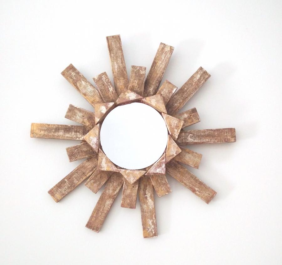 espejo sol DIY frente