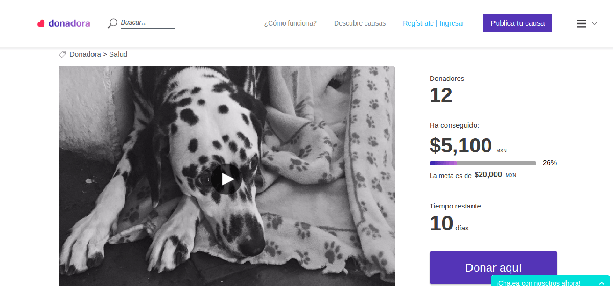 Apoya a Benito en Donadora