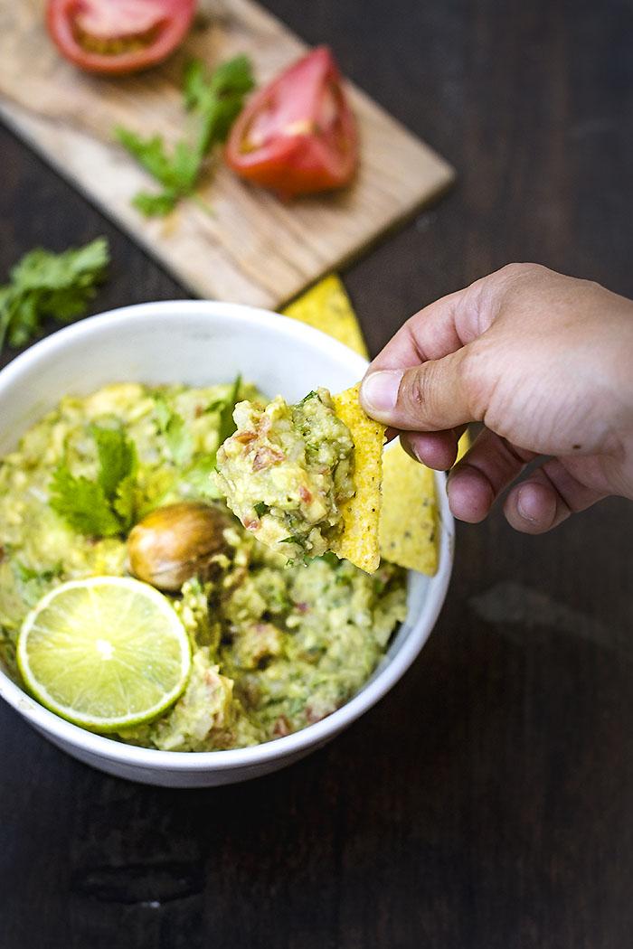 receta de guacamole clásico