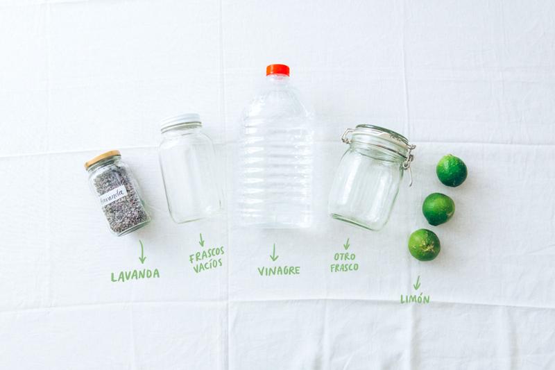 Vinagre aromatizado DIY ingredientes