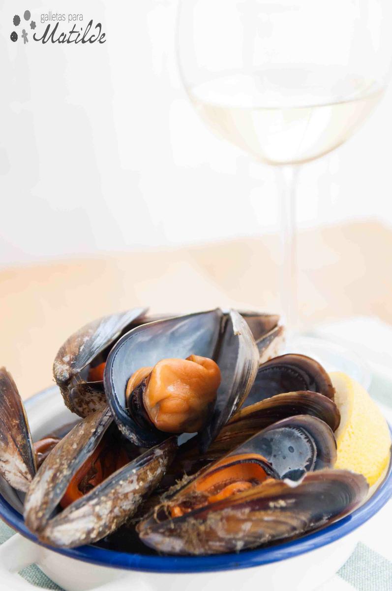 Mejillones al vapor