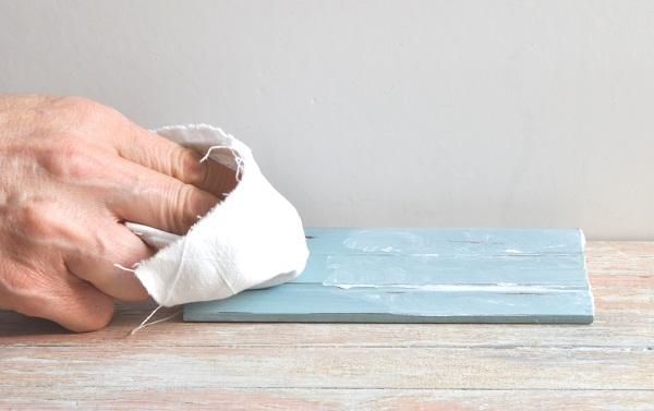 pulir cera sobre chalk paint