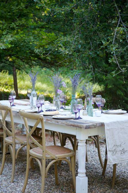Comida al aire libre - decoración de mesa