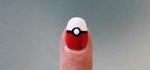 Uñas pokemon go poke ball paso a paso